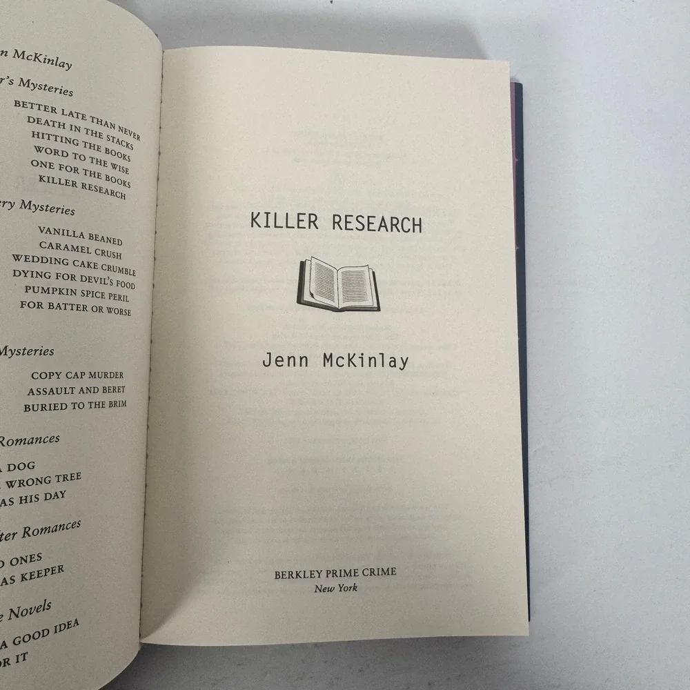 Jenn McKinlay Library Lover's Mystery Set 4 Books First‎ Edition Hardcover